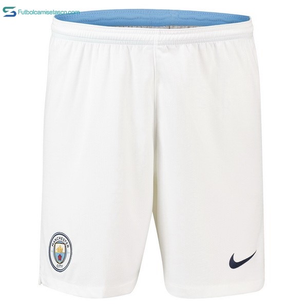 Pantalones Manchester City 1ª 2018/19 Blanco